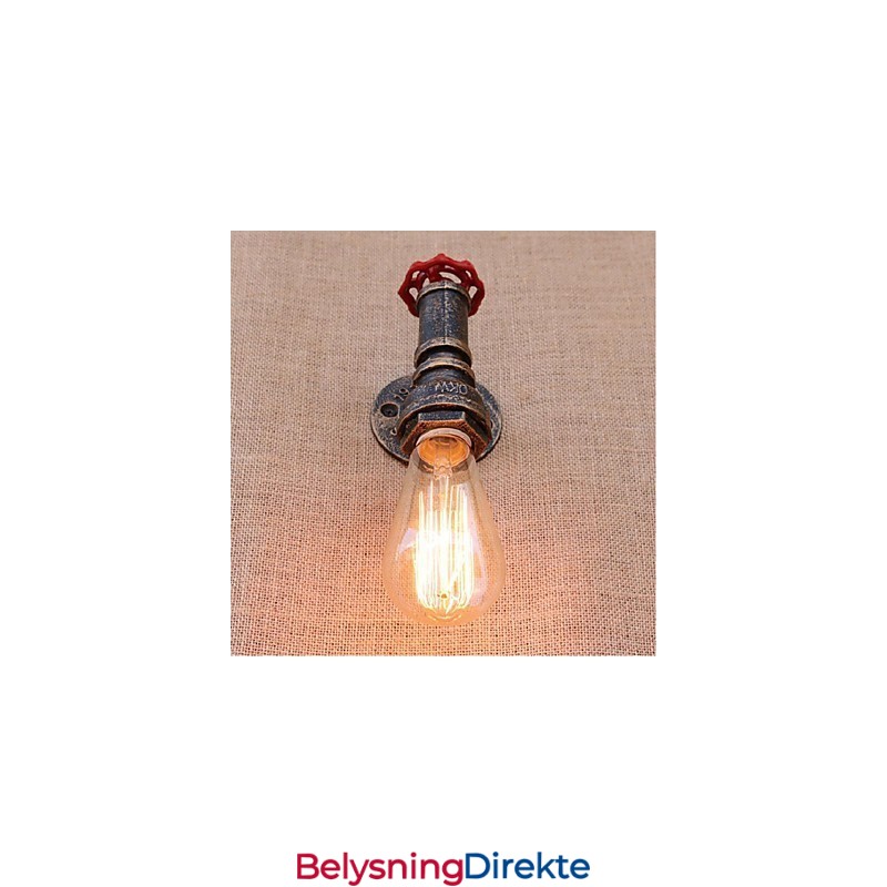 Nostalgi Enkel Vannrør Dekorativ Liten Vegglampe Vegglampe