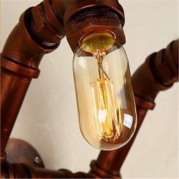 Amerikansk Bar Xiang Soveromsgang Vannrørsvegglampe Retro Industriell Jernvegglampe