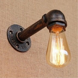 Nostalgi Enkel Vannrør Dekorativ Liten Vegglampe Vegglampe