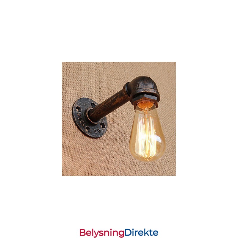 Nostalgi Enkel Vannrør Dekorativ Liten Vegglampe Vegglampe