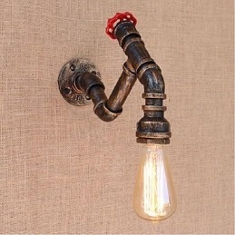 Nostalgi Enkel Vannrør Dekorativ Liten Vegglampe Vegglampe