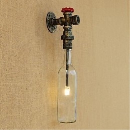 Rustikk Lodge Bronse-Element For Omgivelseslys Vegglampe Vegglampe