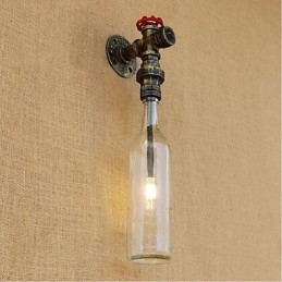 Rustikk Lodge Bronse-Element For Omgivelseslys Vegglampe Vegglampe