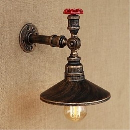 Rustikk Hyttemaling For Omgivelseslys Vegglampe Med Vegglampe