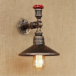 Rustikk Hyttemaling For Omgivelseslys Vegglampe Med Vegglampe