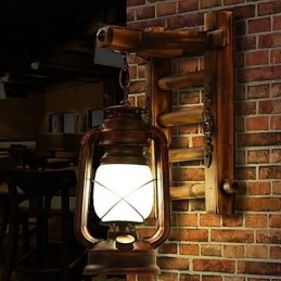 Kinesisk Retro Nostalgi Kreativ Belysning Parafinlampe Lanterner Vegglampe Vegglampe