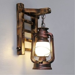 Kinesisk Retro Nostalgi Kreativ Belysning Parafinlampe Lanterner Vegglampe Vegglampe