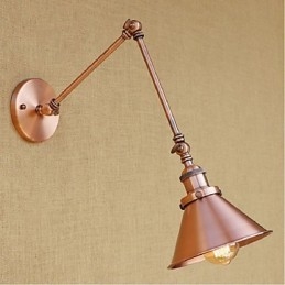 Lang Arm Halvrust Retro Kreativ Nostalgisk Uttrekkbar Sammenleggbar Vegglampe Vegglampe