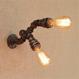 Rustikk Hyttemaling For Omgivelseslys Vegglampe Med Vegglampe