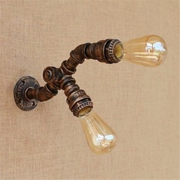 Rustikk Hyttemaling For Omgivelseslys Vegglampe Med Vegglampe