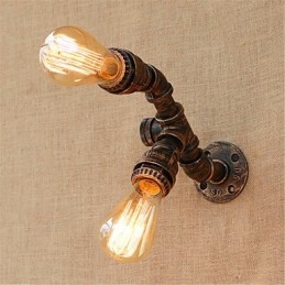 Rustikk Hyttemaling For Omgivelseslys Vegglampe Med Vegglampe
