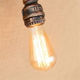 Rustikk Hyttemaling For Omgivelseslys Vegglampe Med Vegglampe