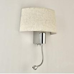 Hotellrommet Soverom Midtgangen Stofflampe Nattbordslampe Med Amerikansk Nattbordslampebryter