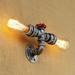 Landlig Retro-Maleri For Mini-Stil Omgivelseslys Vegglampe