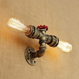 Landlig Retro-Maleri For Mini-Stil Omgivelseslys Vegglampe