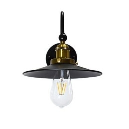 Vegglampe Vegglampe Veggjernsvegglampe Dum Black Lightsaber-Lampe På Veggen