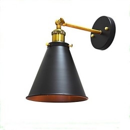 Light Buzz Paint Enkel Vegg Jern Vegglampe Dum Black Lyssabel Lampe På Vegg