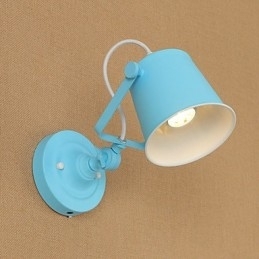 Landlig Retro-Maling Funksjon Justerbar For Svingarm Øyebeskyttelse Downlight Vegglamper Vegglampe