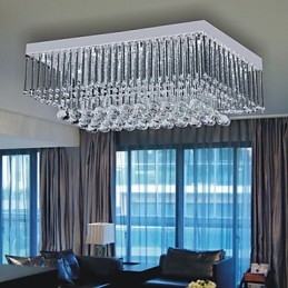 Kunstnerisk Taklampe I Krystallperledesign