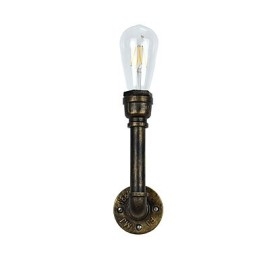 Rustikk Hytte Tradisjonell Klassisk Antikk Messing Vegglampe Vegglampe