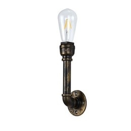 Rustikk Hytte Tradisjonell Klassisk Antikk Messing Vegglampe Vegglampe