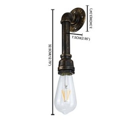 Rustikk Hytte Tradisjonell Klassisk Antikk Messing Vegglampe Vegglampe
