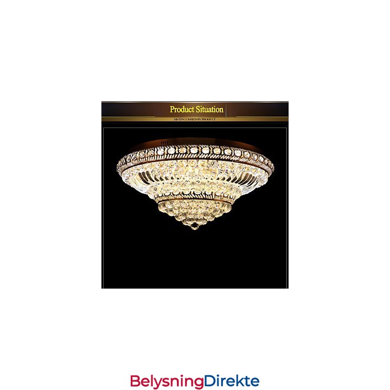 Moderne Luksuriøs Krystalltaklampe Absorberende Kuppellampe Diameter 60 Cm