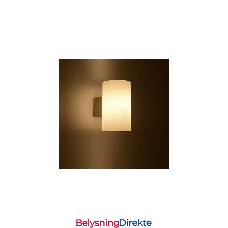 Glassvegglampe Med Metallbase Og Glassskjerm For Soveromslampe