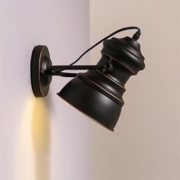 Industriell Vegglampe I Metall, Vintage, For Kafé, Klubb Og Bar