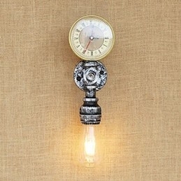 Enkel Landlig Retro-Malerifunksjon For Mini-Stil Omgivelseslys Vegglampe