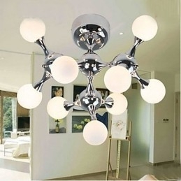 Kunstglasskulelampe