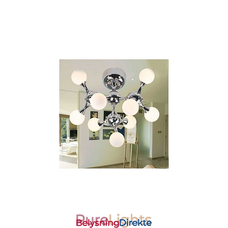 Kunstglasskulelampe