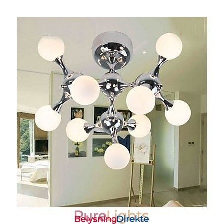 Kunstglasskulelampe