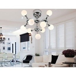 Kunstglasskulelampe