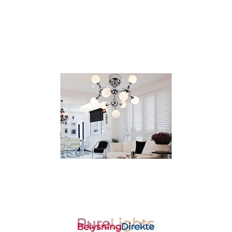 Kunstglasskulelampe