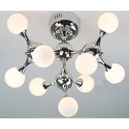 Kunstglasskulelampe
