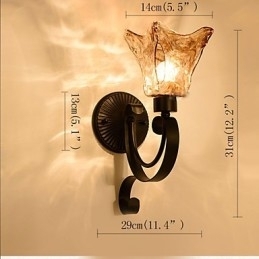 Vegglampe Enkel Stuelampe Jern Dekorativ Soverom Nattbordslampe Korridorlampe