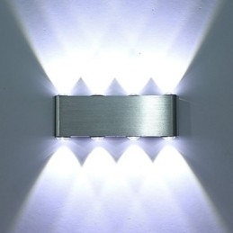 Moderne Vegglampe Til Innendørs Gang, Vegglampe I Aluminium, Dekorativ Belysning, Integrert