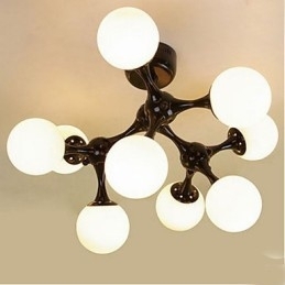 Kunstglasskulelampe