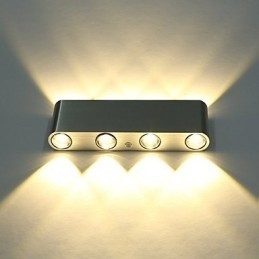 Moderne Vegglampe Til Innendørs Gang, Vegglampe I Aluminium, Dekorativ Belysning, Integrert