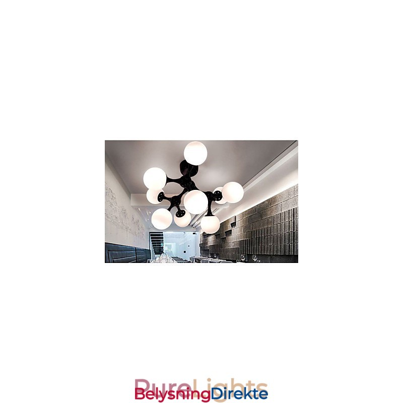 Kunstglasskulelampe
