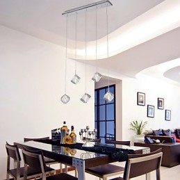 Moderne Og Moderne Pendellampe I Krystallkrom