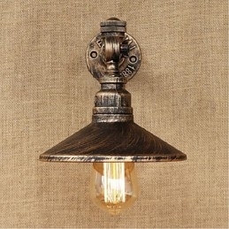Rustikk Hyttemaling For Omgivelseslys Vegglampe Med Vegglampe