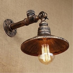 Rustikk Hyttemaling For Omgivelseslys Vegglampe Med Vegglampe