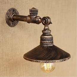 Rustikk Hyttemaling For Omgivelseslys Vegglampe Med Vegglampe