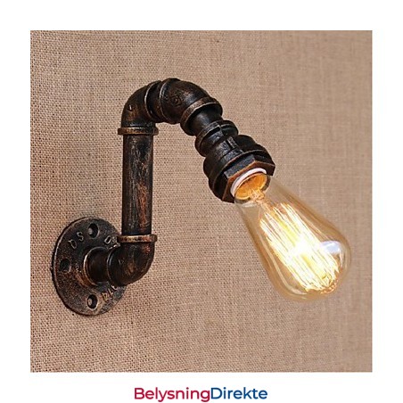Nostalgi Enkel Vannrør Dekorativ Liten Vegglampe Vegglampe