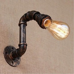 Nostalgi Enkel Vannrør Dekorativ Liten Vegglampe Vegglampe