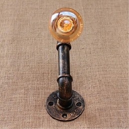 Nostalgi Enkel Vannrør Dekorativ Liten Vegglampe Vegglampe