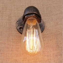 Nostalgi Enkel Vannrør Dekorativ Liten Vegglampe Vegglampe