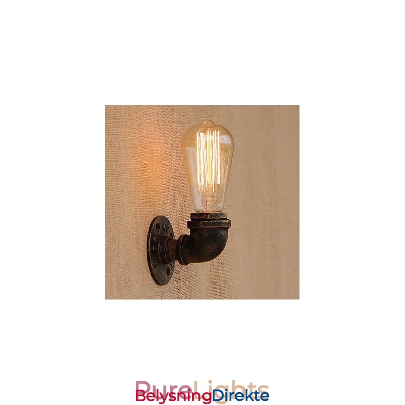 Nostalgi Enkel Vannrør Dekorativ Liten Vegglampe Vegglampe